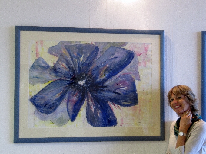 Blumig Blau Ausstellung Martina Heller